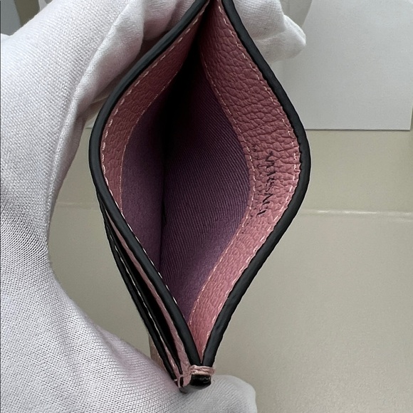 Versace Medusa Head Pink Leather Card Holder NWOT $275 Retail w/COA No Box/Dust - Picture 6 of 17